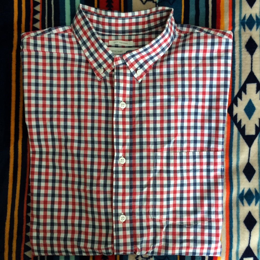 Checkered button up
